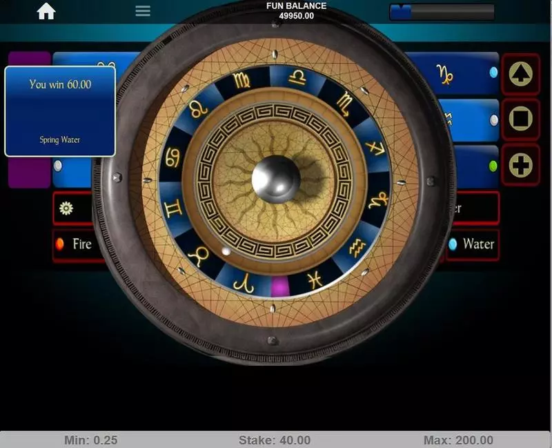 Astro Roulette, сделано 1x2 Gaming.