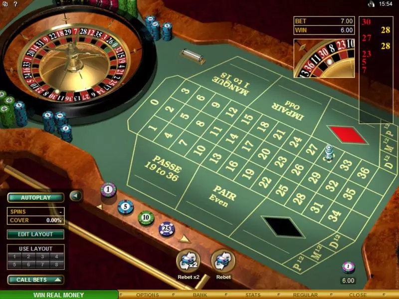 French Roulette Gold, сделано Microgaming.